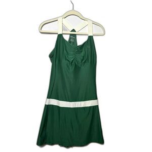 Wilson Tennis Dress Women's Large Green Mini Sportswear Athletic Old Money Retro